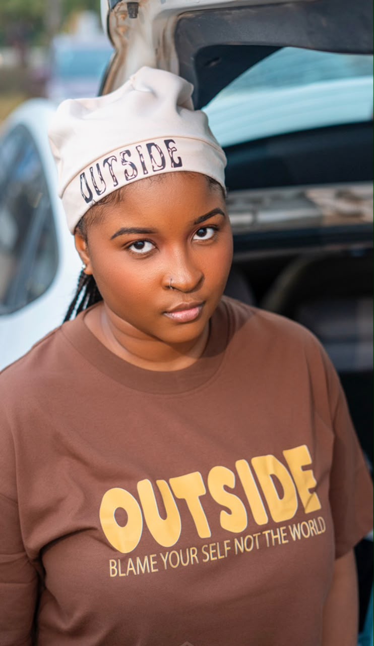 T-Shirt Marron Outside™